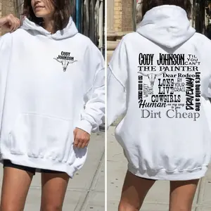 C0dy Johnson Hoodie, Cojo, Country Music Tshirt, Cow Print, Til You Cant, Human Tshirt, Unisex Sweater Pullover Tee