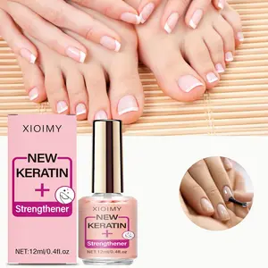 12ML Keratin Nail Strengthener, Helps Relieve Fragile Nails, Long-Lasting Shine, Smooth Application, Natural Jelly Color, Nutritious Healthy Nails, Nail Strengthening Serum