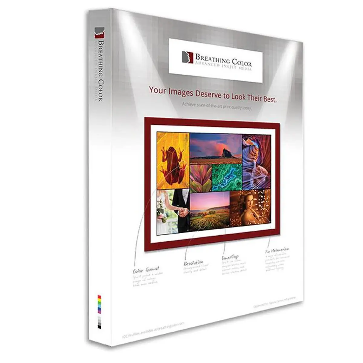 Breathing Color Optica One, Bright White, Matte, Fine Art Inkjet Paper, 15.4 mil., 300gsm, 17x22", 25 Sheets