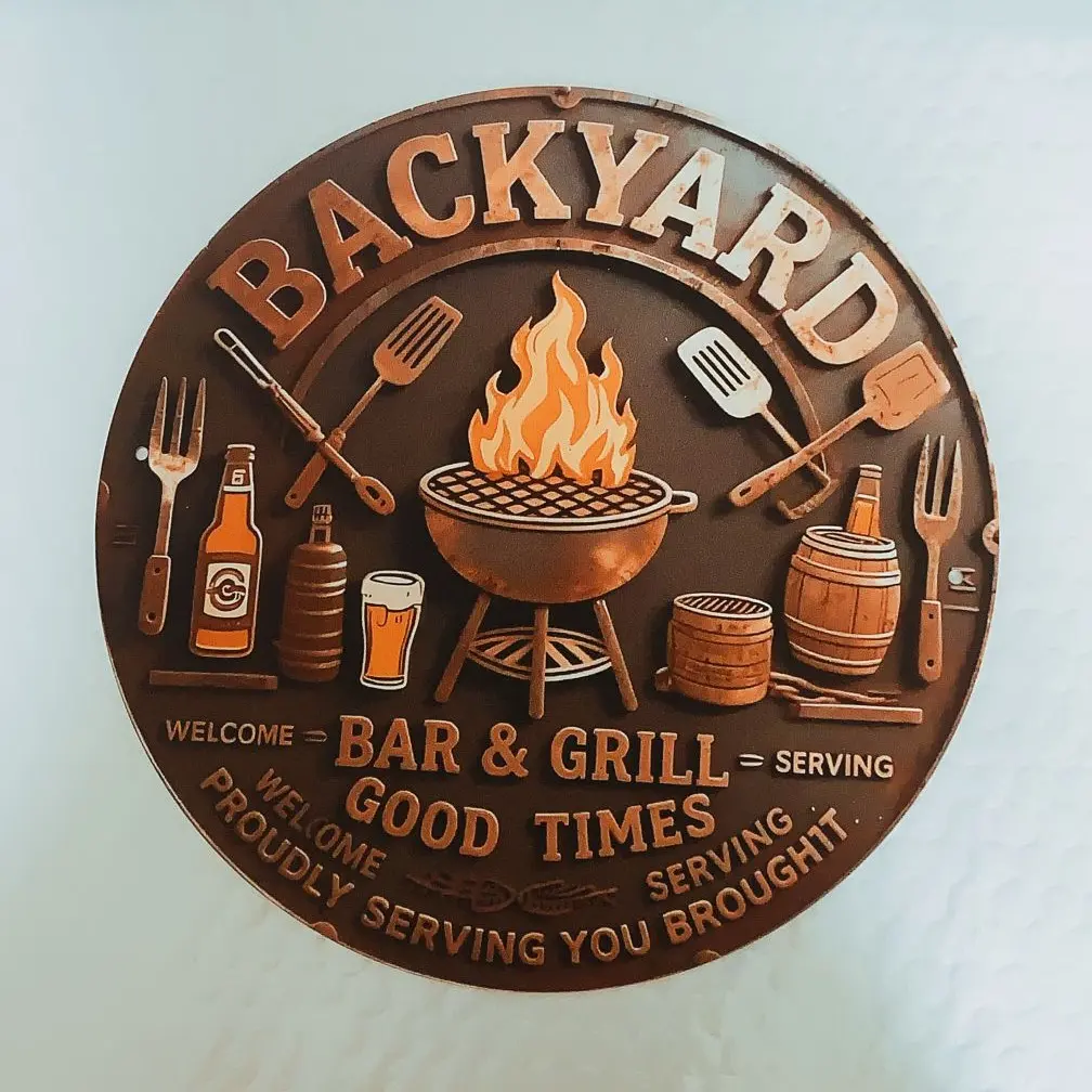 Aluminum Fun Wall Decor Board, Ideal for Home Room, Bar, Coffee Shop, Garage, Farmhouse, Christmas Theme, Bathroom, Bedroom, Kitchen, Living Room