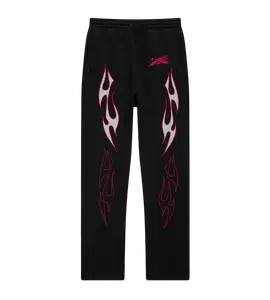HELLSTAR SPORTS FUTURE FLAME SWEATPANTS BLACK