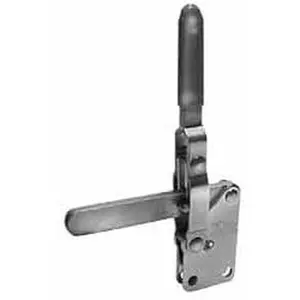 Knu-Vise Manual Hold Down Toggle Clamp - 1 Clamp, Vertical Handle with Toggle Action, 700 Lb Holding Capacity, 57° Handle Movement, 106° Solid Bar Opening, Carbon Steel Straight Base, SST-600