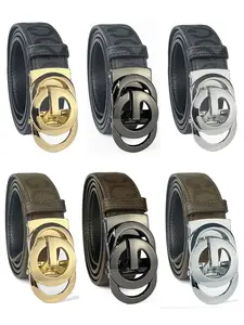 Men's Belt Automatic New High-End Fashion Business Trendy Versatile Cowhide Waistband Pants Belt Casual Style