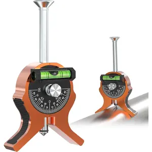 Upgraded Pipe Center Finder, Y-Shape Base with Fully Embedded , Dial Bubble Protractor - No Tools,Pipe Marking Tool for 0.4" and Above, Pipefitter Tool for Accurate Center Marking