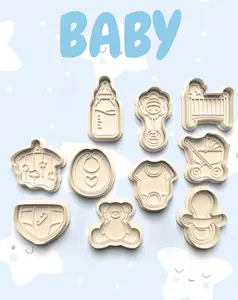 Baby Cutter & Stamp PRV, Cookies, Fondant, Decorations, Crafting, Bakeware Utensils Kitchen Shaped
