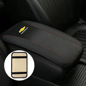 Leather Car Armrest Box Pad Auto Armrest Mat High Quality Accessorie For Chevrolet kalos Equinox Tahoe Trailblazer Bolt Impala