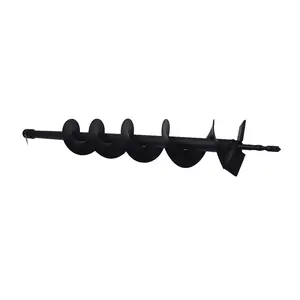 Earth Auger Drill Bits For Gas Powered Post Fence Hole Digger 4" Black