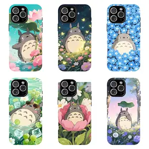 My Neighbor Totoro Phone Case Set, 6 Designs Cute Studio Ghibli Forest Aesthetic Covers for iPhone 17/16/15/14/13/12/11 Pro Max/Plus & Samsung Galaxy S23-S25, Anime Fans