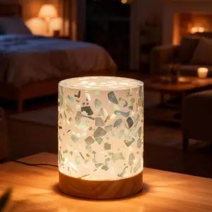 Natural Selenite Crystal Gravel Lamp, Energy Healing Night Light, Eye Protection, Home Decor, Gift, Christmas Decoration