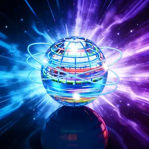 Galaxy Hover Orb Anti-Gravity Boomerang Ball LED Fly Spinners for All Ages, Cool Indoor Outdoor Play Toys for 6-12 Year Olds & Teens, Safe Reliable Parent-Child Flying Ball, Entertainment Game Props, Popular Gift Choices