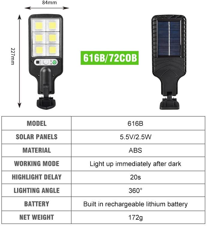 TikTok Viral Solar Lights Outdoor 9000 Lumens, 4 Pack Motion Sensor Wall Lamp with Remote, As Seen On TikTok IP65 Waterproof for Yard Garden