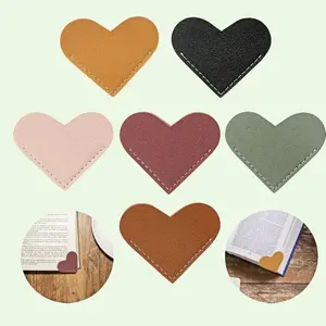 Heart-Shaped Corner Book Accessory - 6 Accessories for Fantasy Reader Books with Decorative Bookmark and Gift Markers Adhesive Tabs Alphabet Stickers Booklet Stamps