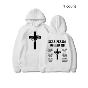 ✝️ Christian Bible Verse Hoodie Unisex – Faith Cross Graphic Pullover, Inspirational Streetwear, Christian Apparel, Faith Clothing, Fall & Winter Daily Wear, Cozy Pullover for Men & Women