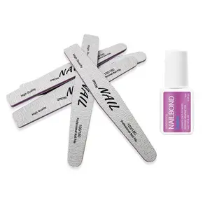 Ultimate Nail Prep & Bonding Kit: File, Buff, Prep & Strong Gel Glue for Perfect Nail Stickers Application