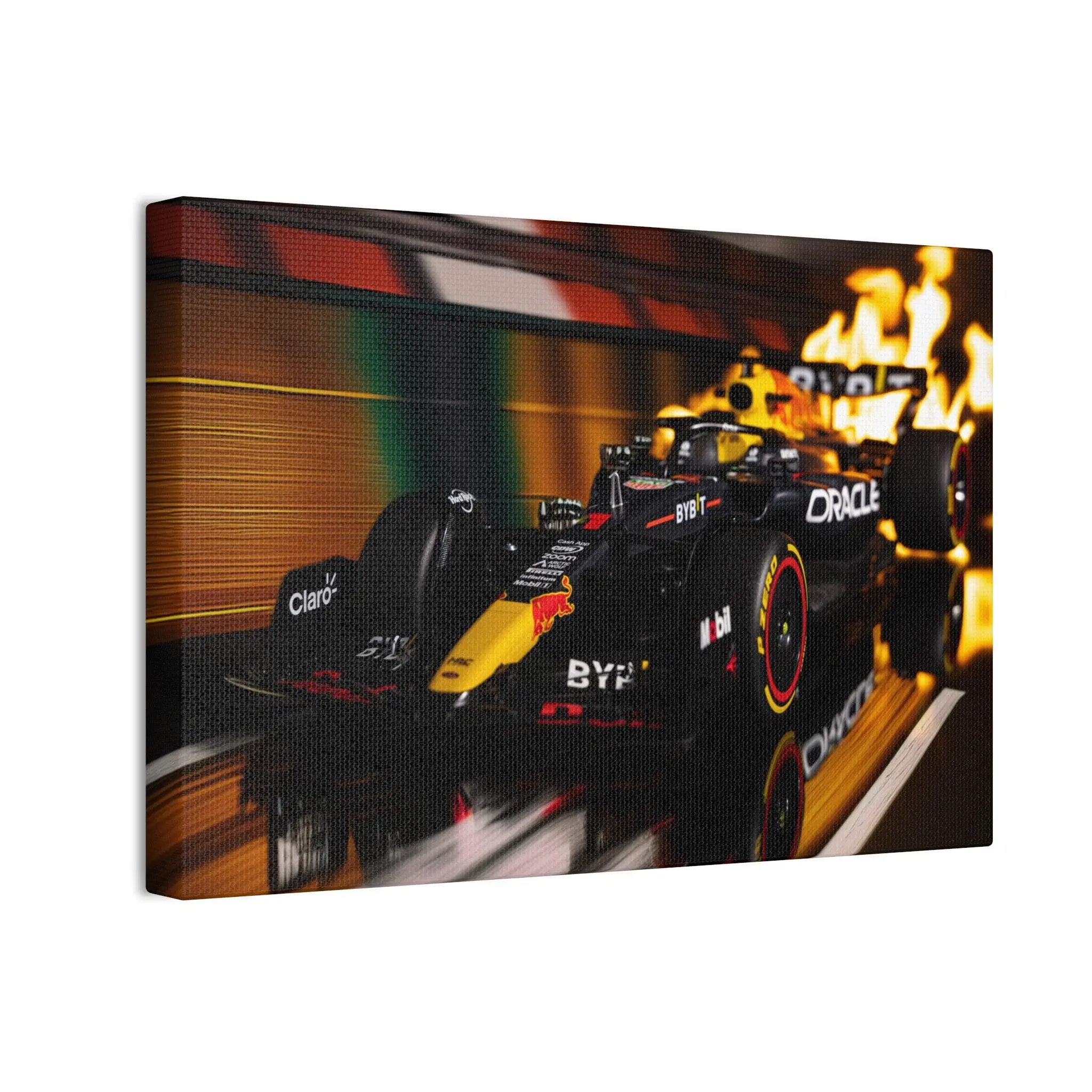 Formula Race Car Canvas Print - Speed Motion Wall Art