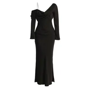 Black One And Only Satin Dress