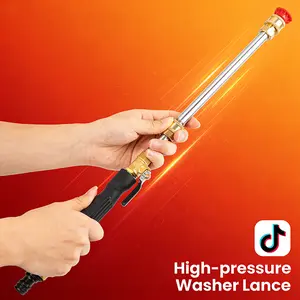 Jet Nozzle Power Washer for Garden Hose, Includes 2 High-Pressure Nozzles and Quick Connectors | Hydro Jet High Pressure Washer Tools