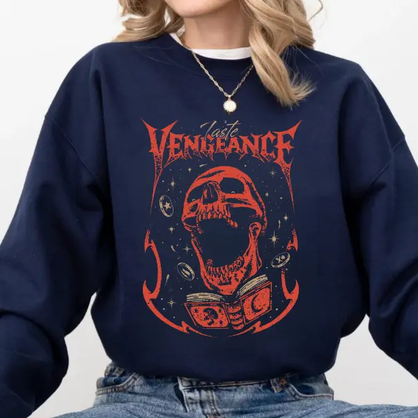 Taste Vengeance OSRS TShirt, Old School RuneScape Magic Spell Sweatshirt, Skull Dark Fantasy Gamer Shirt, Unisex Hoodie