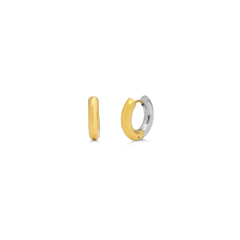 Isla Half & Half Bold Seamless Hoop 16 MM