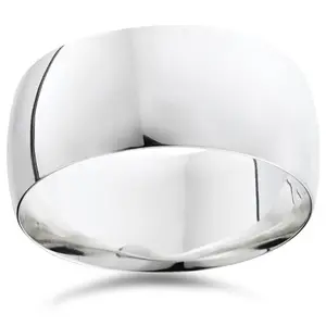 10mm Dome High Polished Wedding Band 950 Platinum