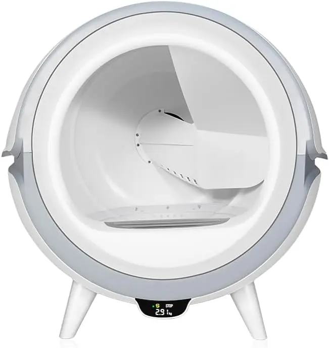 Automatic Self-Cleaning Cat Litter Box, Extra Large 75L+9L Capacity, Smart APP Control, Anti-Pinch Safety Design, Ideal for Multi-Cat Households, White