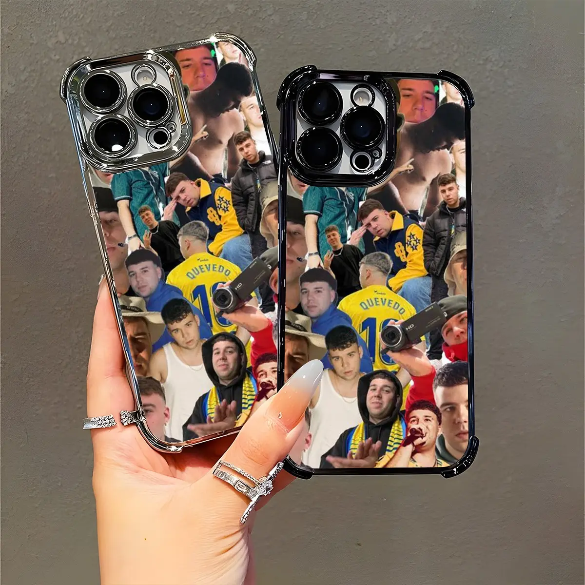 Quevedo Fan Soccer Lover Vintage Street Style Case Compatible with iPhone 11/12/13/14/15/16 (Pro Max/Plus)