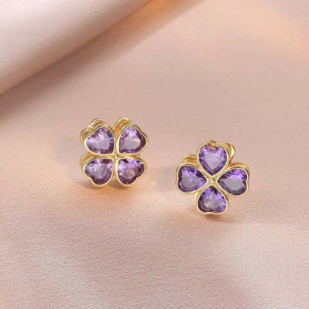 E1102 Purple Earrings