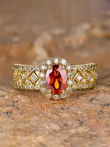 1 PC Luxury Cubic Zirconia Marquise Cut Ring For Women For Wedding Engagement Party Jewelry Valentine's Day Gift Cubic Zirconia Rings