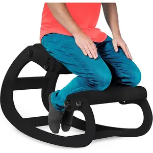 Ergonomic Kneeling Chair with Adjustable Seats - Knee Chair for Posture Correction & Kneel Rocking Stool for Desk - Back Pain Relief and Support for Home and Office - 5 Years Brand Warranty