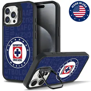 Cruz Azul Deportivo Aesthetic Design Pattern Casing For iphone 16 15 14 13 12 Plus Pro Max Flaunt Mobile Phone Case Hard TPU Tough Metal Lens Camera frame Film With Bracket Drop Protection Shockproof Vintage Trend Anti-scratch love Smartphone Cover