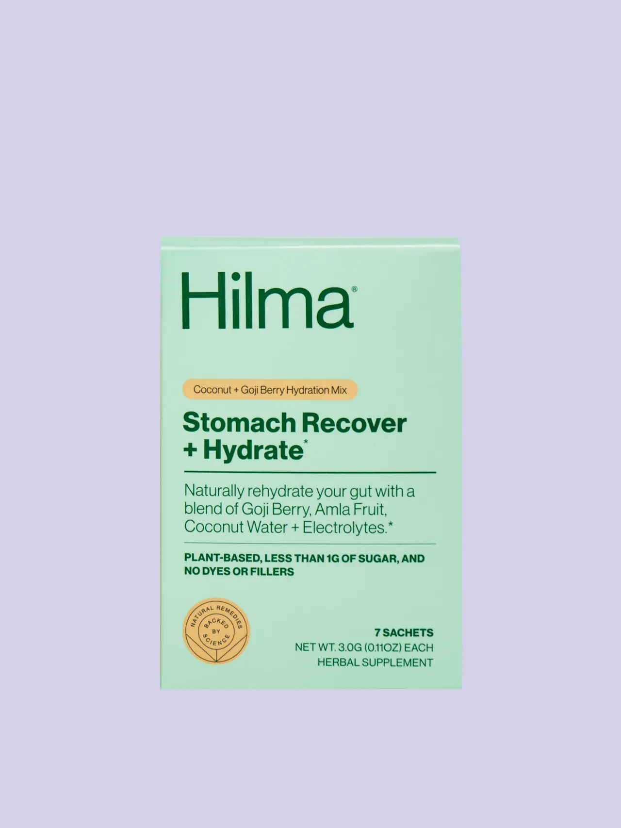 Stomach Recover + Hydrate - Naturally Rehydrate your gut with a blend of goji berry, amla fruit, coconut water, and electrolytes Healthcare Supplement