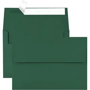 50 Pack 4x6 Envelopes for Invitations,4.75x6.5 inches,A4 Envelope Green Self Seal,Printable Envelopes for Wedding,Invitation, Shower,4x6 Cards