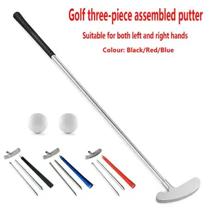 Golf Putter, 1 Set Double-sided Left and Right Hand Universal Golf Putter, Golf Putting Tool with 2 Golf Balls, Golf Accessories, Golf Clubs