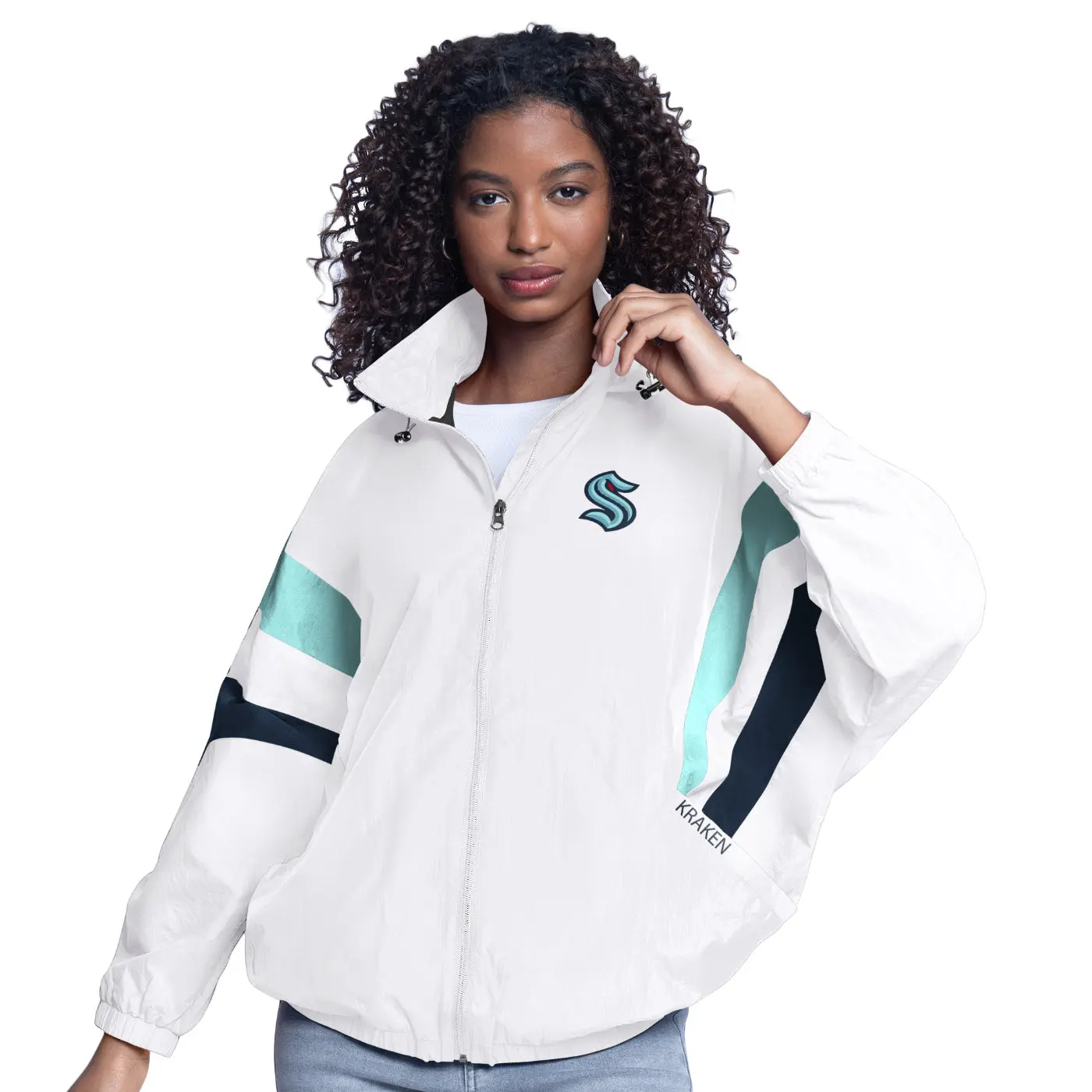 Seattle Kraken Womens Game News Nylon Jacket