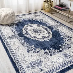 JONATHAN Y Rosalia Cottage Medallion Indoor Area Rug; for Living Room, Kitchen, Bedroom, Dining Room, Office