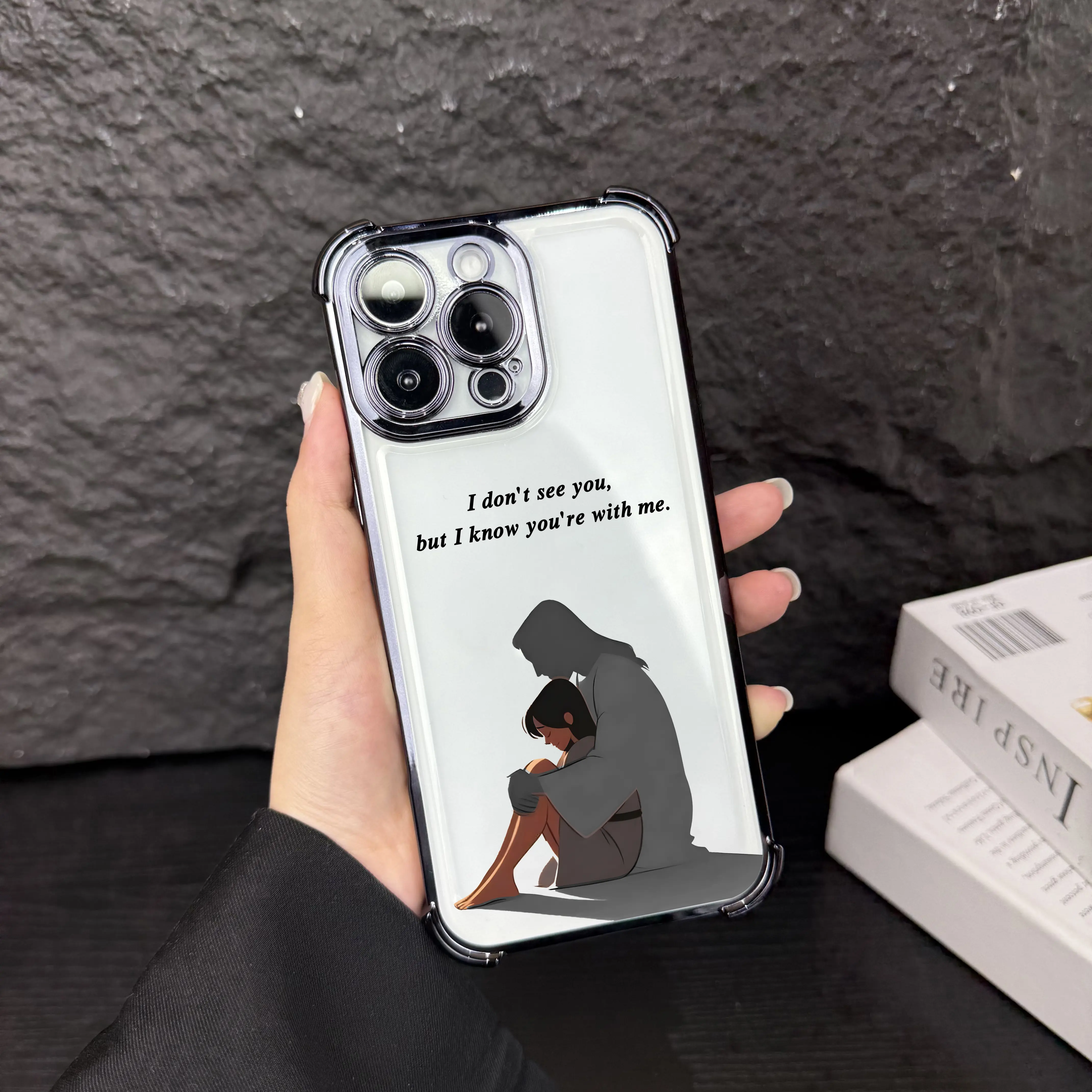 God's Girl Pattern TPU Phone Case Comfort Touch with Four-Corner Air Cushion Military-Grade Drop Protection Compatible with iPhone 17 Air 16 15 14 13 12 11 Pro Max Plus Samsung Galaxy S25 S24 S23 S22 Ultra Plus-ZQ95