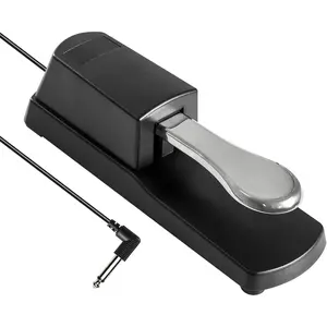 Sustain Pedal Universal with Polarity for Keyboards, Digital Piano, MIDI and Synthesizer Sustain Pedal Universal with Polarity for Keyboards, Digital Piano, MIDI and Synthesizer