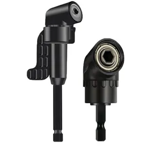 105 Degree Right Angle Drill Adapter Set, Hex Shank Screwdriver Angled Bit Holder, Power Drill Extension Screwdriver Drill Attachment, Replaceable Screwdriver Bits