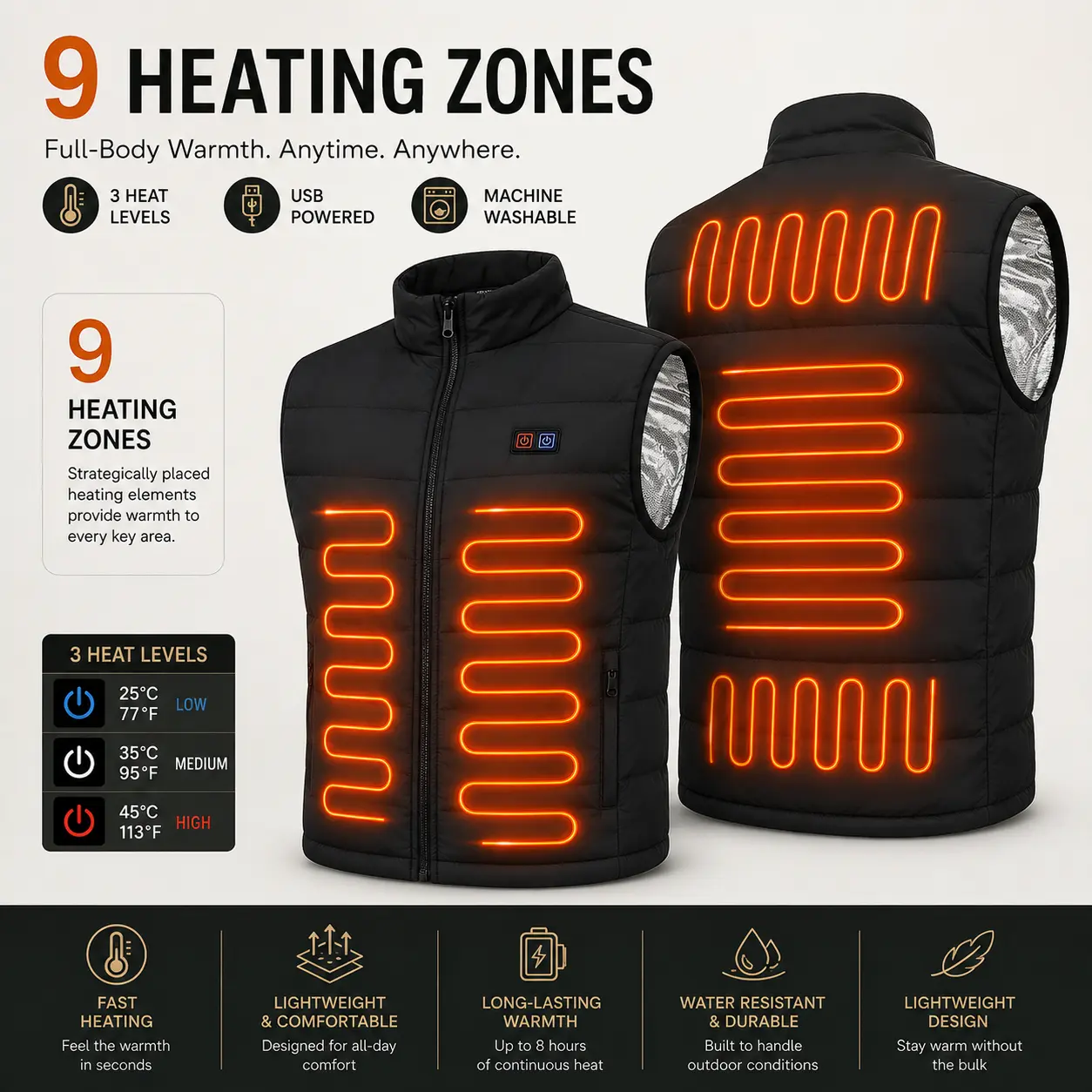 9-Zone Heated Vest