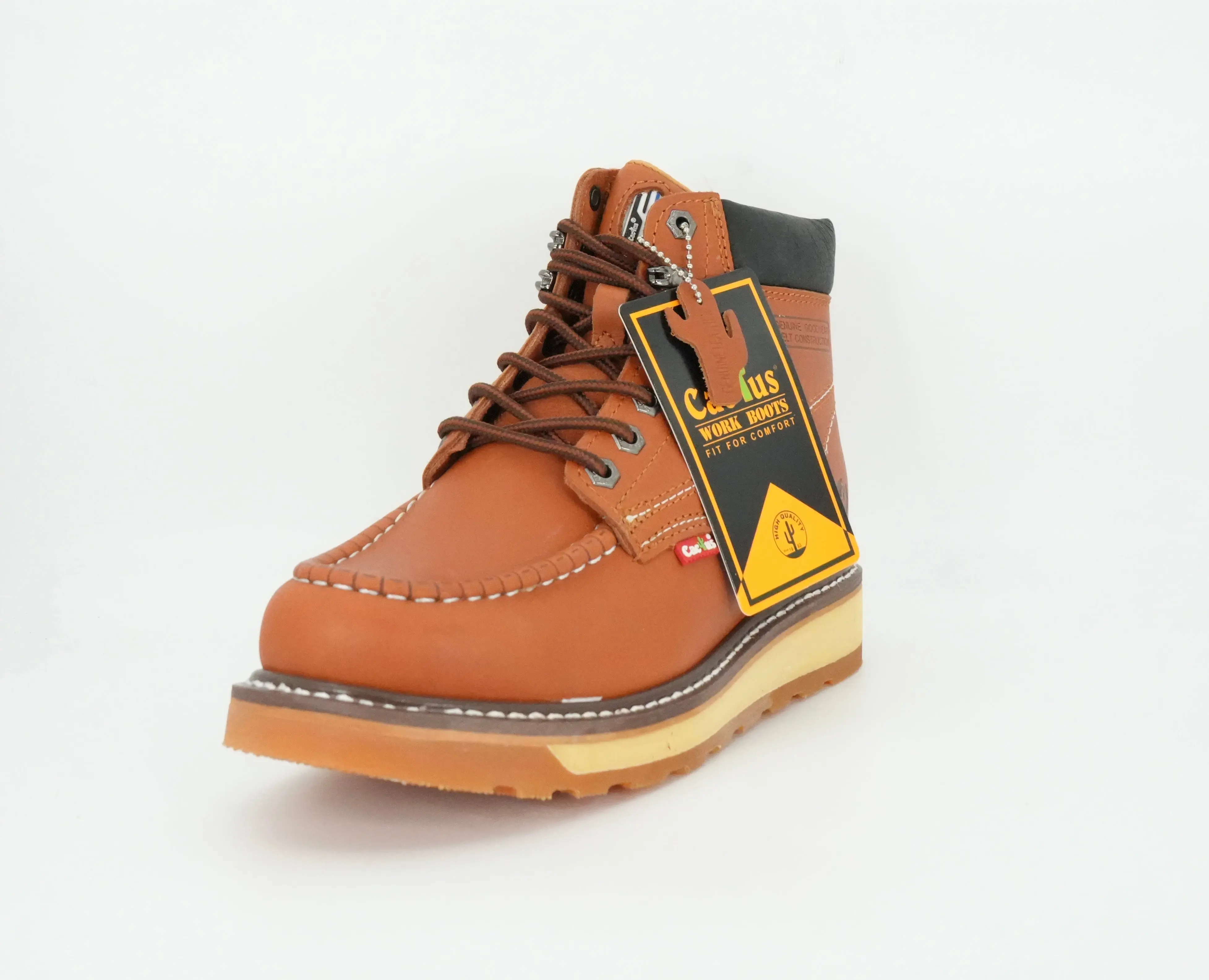 Cactus Men's Moc Toe Work Boot - Brown