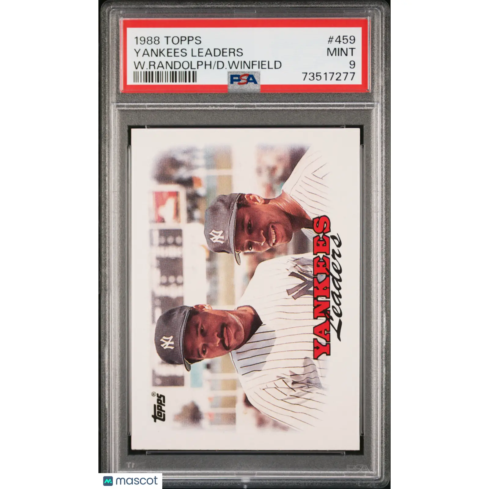 Yankees Leaders PSA 1988 Topps Baseball #459 9 73517277