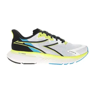 diadora Mens Mythos Blushield Volo 4 Running Sneakers Shoes - Black, White, Yellow