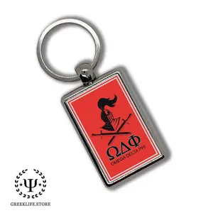 Omega Delta Phi Keychain Rectangular
