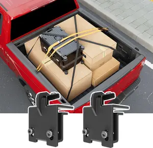 [Fits 19-25 RAM & Silverado & Sierra & 21-25 F150] Mounting Clamps Compatible with 2019-2025 Dodge RAM Chevy Silverado GMC Sierra 1500 21-25 F150 Tie Down Anchor Camper Shell Clamp Replacement for 2019-2025 Chevy Silverado Accessories