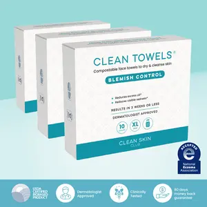 Clean Towels® Blemish Control Travel - 3 pack