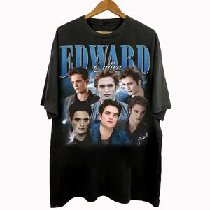 Vintage 90s Bootleg Style Edward Cullen T-Shirt, Edward Cullen Shirt Twilight Saga Movie Gifts For Man And Women Unisex T-Shirt