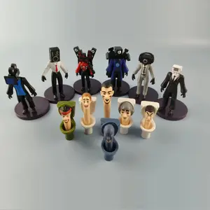 Toilet man VS monitor man skibidi toilet toy figure model ornament gift