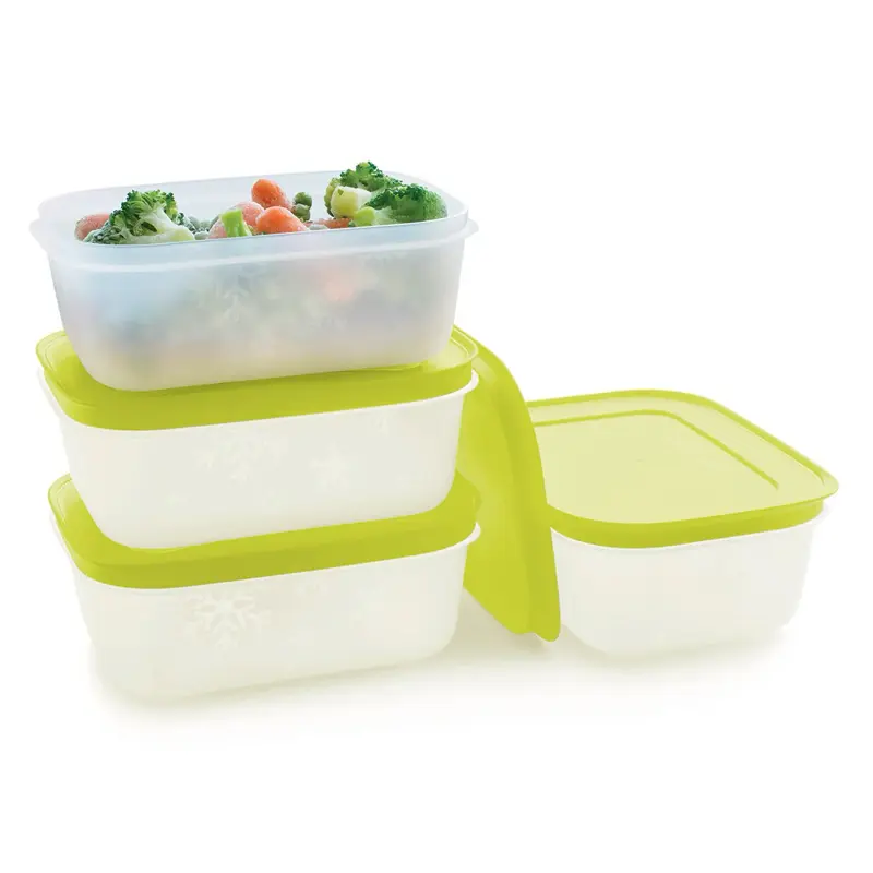 Tupperware Freezer Mates PLUS Small Shallow | 4-Piece Container Set