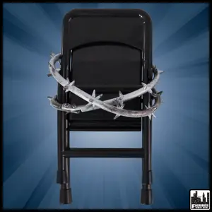 Black Barbed Wire Folding Chair for WWE & AEW Wrestling Figures