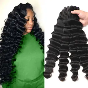 Brazilian Hair Loose Deep Wave 1/3/4 Bundles Loose Deep Human Hair Bundles 12a Grade Unprocessed Extensions Natural Color